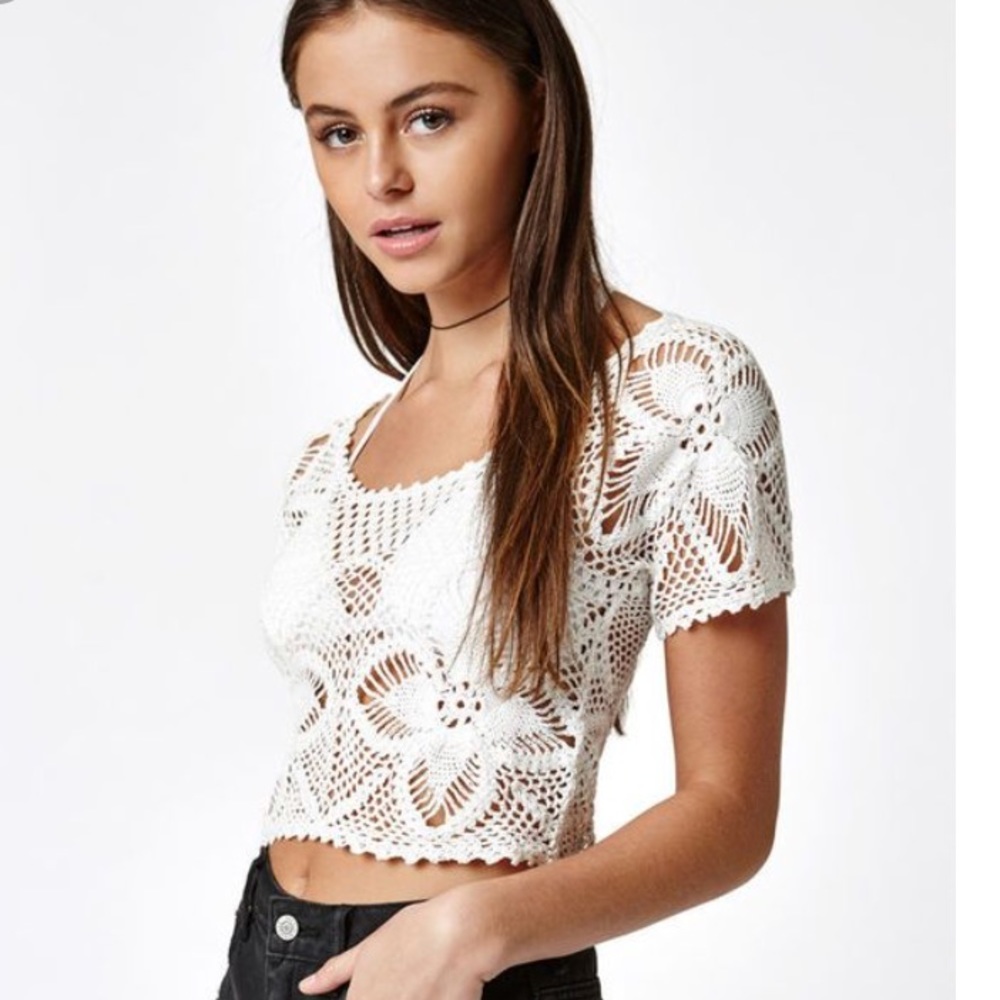 Billabong Sun Catcher Crochet Crop Top From Lulus